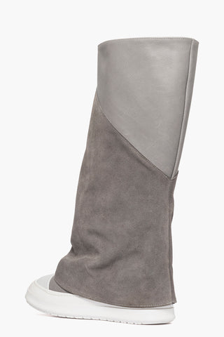 Stivale camoscio e pelle grigio Tore 001