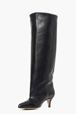 Stivale gambale ampio Angel L pelle nero