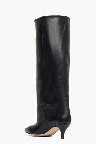 Stivale gambale ampio Angel L pelle nero