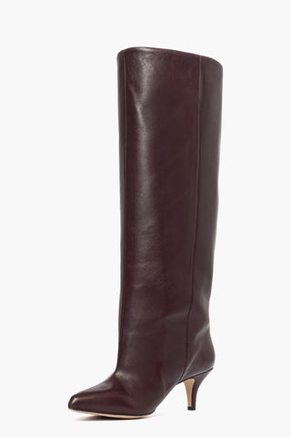 Stivale gambale ampio Angel L pelle borgogna