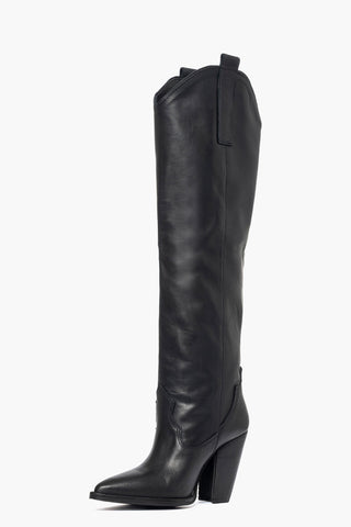 New Cecilia black leather boots