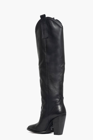 New Cecilia black leather boots