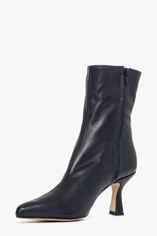 Stivaletti pelle blu Love 2