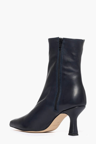 Stivaletti pelle blu Love 2