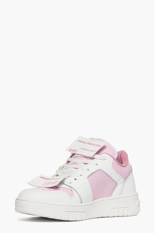 Sneakers pelle bianco e riporto rosa Cambridge On