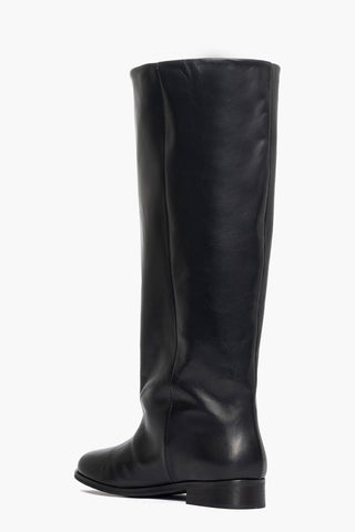 Stivale gambale ampio pelle nero 299