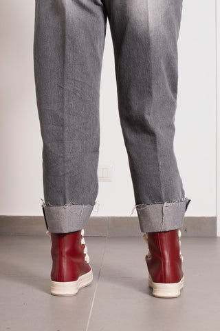 Sneakers pelle bordeaux laccio doppio Tore Over