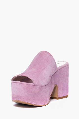 Maracaibo 5 pink suede wedge sandal