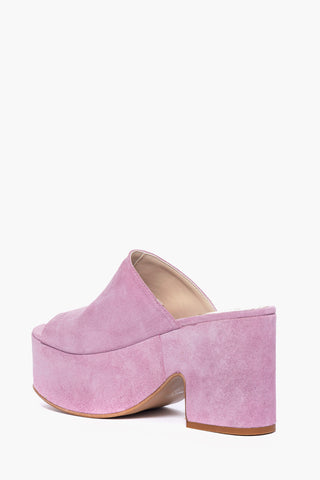 Maracaibo 5 pink suede wedge sandal