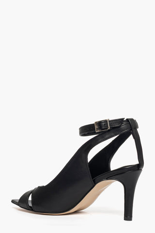 Sandali pelle nero Mango Laura