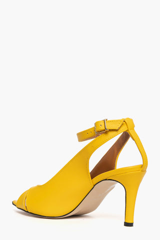 Sandali pelle giallo Mango Laura