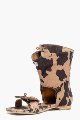 Sandalo Rosy 13 stivaletto cavallino mucca cuoio marrone con accessorio