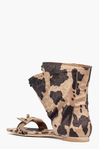 Sandalo Rosy 13 stivaletto cavallino mucca cuoio marrone con accessorio