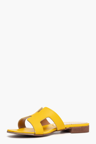 Ciabatta Amalfi pelle giallo