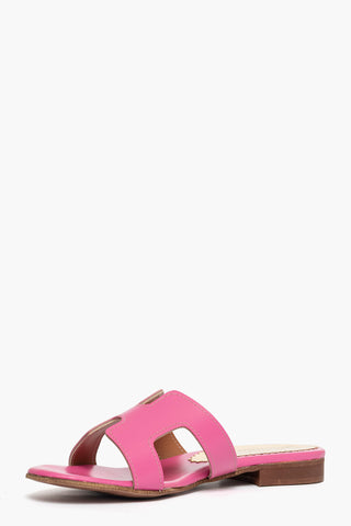 Ciabatta Amalfi pelle rosa