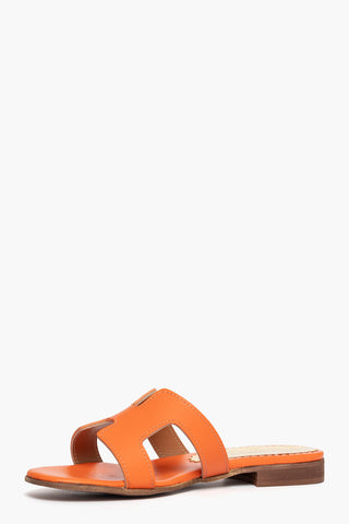 Ciabatta Amalfi pelle arancio