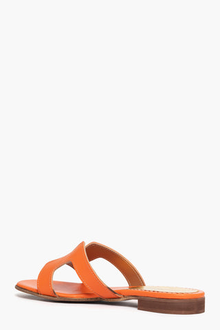 Ciabatta Amalfi pelle arancio