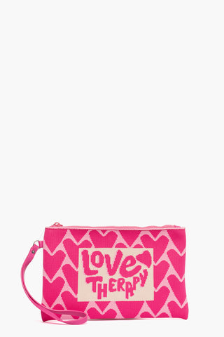 Pochette in tessuto Love Therapy mare