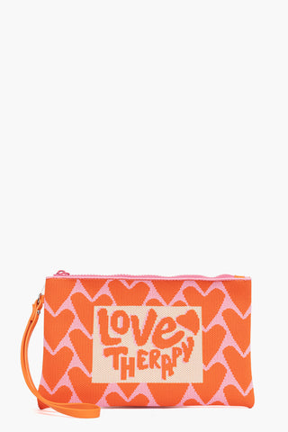 Pochette in tessuto Love Therapy mare