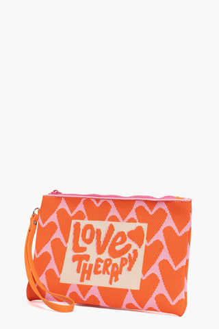 Pochette in tessuto Love Therapy mare