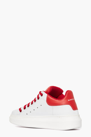 Lexa Up white and red leather sneakers