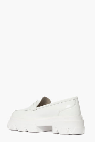 Wake 20 white patent moccasins