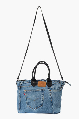 Borsa Elena in jeans e nero