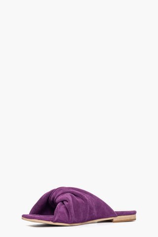 Ciabatta camoscio viola Ludovica Nodo