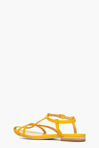 Sandalo pelle giallo Miss 25
