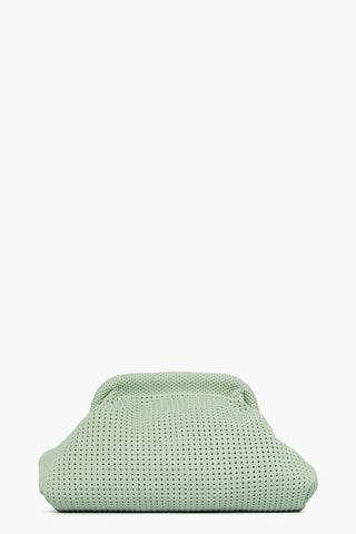 Pochette morbida tessuto verde acqua o lilla