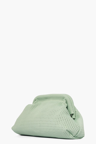 Pochette morbida tessuto verde acqua o lilla