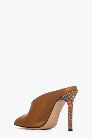 Sabot pelle cuoio e sughero multicolore Aurora 22