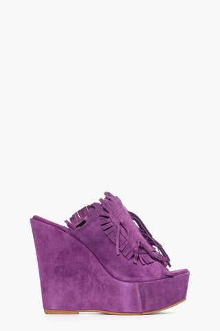 Sabot aperto Marrakech Upp camoscio viola