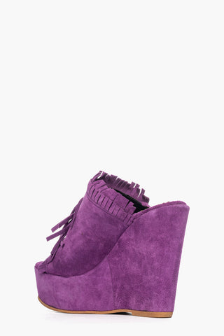 Sabot aperto Marrakech Upp camoscio viola