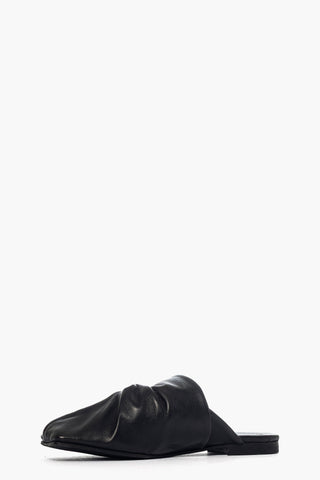 Sabot pelle nero Rosy 18