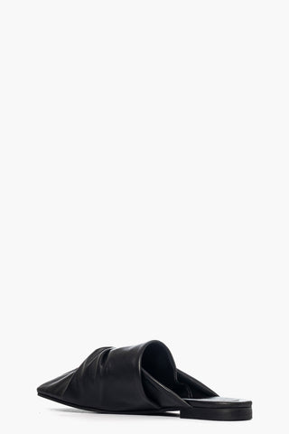 Sabot pelle nero Rosy 18