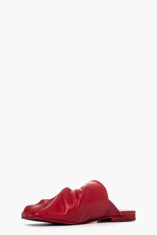 Sabot pelle rosso Rosy 18