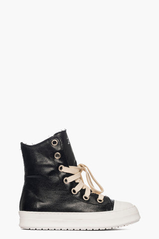 Sneakers canvas nero lucido con lacci Tore Can