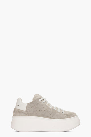 Sneakers camoscio grigio e pelle bianco Lexa One