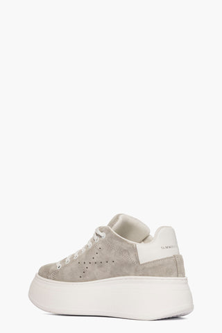 Sneakers camoscio grigio e pelle bianco Lexa One