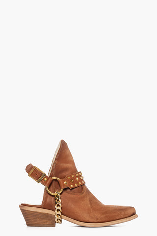 Sabot tecsano nabuk cuoio spazzolato vintage Oldwest 22