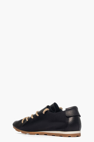 Scarpa pelle bottalato nero con lacci Sushi 203