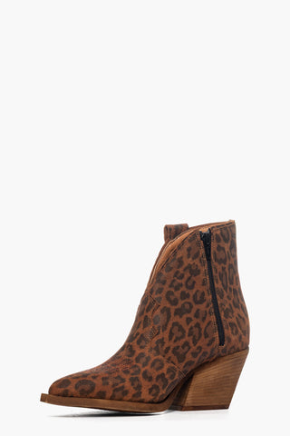 Stivaletti Irene Trend pelle animalier cuoio
