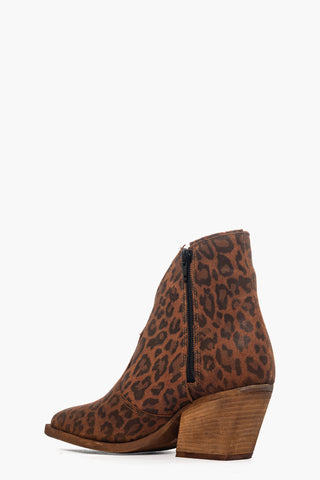 Stivaletti Irene Trend pelle animalier cuoio
