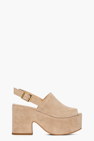 Maracaibo 4 taupe suede wedge sandal
