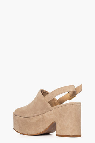 Maracaibo 4 taupe suede wedge sandal