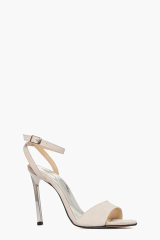 Sandalo camoscio ghiaccio Aurora Francy Silver