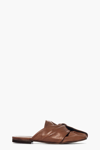 Sabot pelle marrone Rosy 18