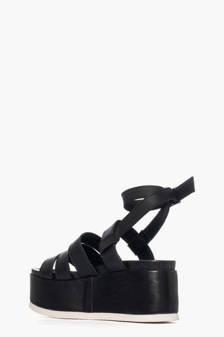 Sandalo con zeppa Holly 1 pelle nero