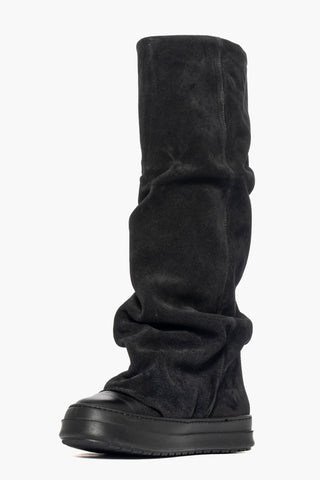 Stivale aggrappato camoscio nero Tore Paola